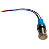 Bluewater 22mm Push Button Switch - OFF/ON/ON Nav/Anc Contact - Blue/Green/Red LED - 1' Lead