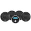 Aquatic AV Economy Gauge Stereo/Speakers Kit - Black