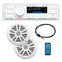Boss Audio MCK500WB.6 Kit w/MR500UAB, 2 MR6W Speakers, MRANT10 Antenna, White Remote *Refurbished