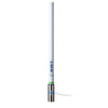 Scout 8' White VHF Antenna 6dB Heavy Stainless Steel Ferrule w/6M RG-8x Includes PL-259 Heavy Duty Offshore Antenna KS-43