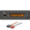 VDO 12V Radio w/FM RDS Tuner MP3/WMA/USB/Bluetooth - Orange Illumination - Includes Power Speaker Wire Harness