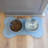 SeaDek Dog Bowl Mat - Cappuccino/Black - Small - 12" x 21"