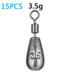 GOBAIT 15pcs/lot 3.5g/5g/7g/10g/14g Drop Shot Sinker Weights