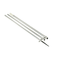 Lee's 12' MKII Bright Silver Pole w/Black Spike - 1 3/8