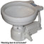 Raritan Sea Era Electric Toilet - Marine Size - Integral Pump - Straight 90 Discharge - 12v