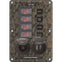 Blue Sea 4324 Circuit Breaker Switch Panel 4 Postion - Camo w/12V Socket Dual USB