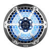 DS18 HYDRO 8" 2-Way Marine Speakers w/RGB LED Lights - 125W RMS, 4-Ohm - Black Carbon Fiber