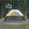 Coleman OneSource Rechargeable 4-Person Camping Dome Tent w/Airflow System LED Lighting
