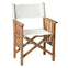 Whitecap Directors Chair II w/Sail Cloth Seating - Teak