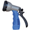 HoseCoil Rubber Tip Nozzle w/9 Pattern Adjustable Spray Head Comfort Grip