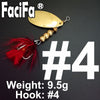 FaciFa 1Pc Brass Inline Feathered Spinner
