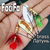 FaciFa 1Pc Brass Inline Feathered Spinner