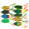 Goture 9PC 5.5cm/12.5g Soft Silicone Topwater Frog Lure Set