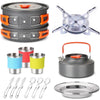 2-4 Person Camp Tableware Set 3/15/16PC Sets