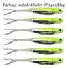 Soft Plastic Jerk Shad Lure 7.5cm/1.8g 6Pcs