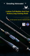 PureLure Lubina Carbon Spinning Rod 2.4m/2.5m/2.58m/2.7m 2PC