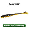 Meredith Crazy Shiner II Soft T-Tail Shad Lure 65mm/80mm 12/20Pcs