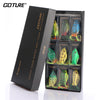 Goture 9PC 5.5cm/12.5g Soft Silicone Topwater Frog Lure Set