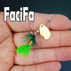 FaciFa 1Pc Brass Inline Feathered Spinner