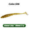 Meredith Crazy Shiner II Soft T-Tail Shad Lure 65mm/80mm 12/20Pcs