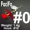 FaciFa 1Pc Brass Inline Feathered Spinner