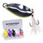 THKFISH 5pcs/box Spoon Lure Set with Feather 14g/5.8cm