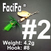 FaciFa 1Pc Brass Inline Feathered Spinner