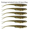 Soft Plastic Jerk Shad Lure 7.5cm/1.8g 6Pcs