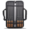 10PC Reusable BBQ Skewers Set with Storage Case