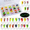Goture 25Pcs/box Ice Fishing Jigs Set