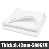 White Heavy-Duty Canvas PVC Tarpaulin