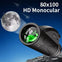 80x100 Zoom 10000m HD Bak4 Portable Long Range Monoculars