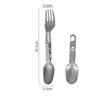 Titanium 2-in-1 Folding Spoon/Fork