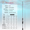 Hunting Goddess 1.35/1.5/1.68/1.8m UL 2PC Carbon Spinning/Casting Rod