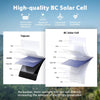 GOKKCL 200W Portable Foldable Solar Panel IP65 Waterproof