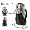 BISINNA Ultralight Camp Backpack 25+10L