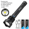 Alonefire Zoom XHP70 LED High Power Flashlight USB Rechargeable 4000Lumen