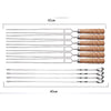 10PC Reusable BBQ Skewers Set with Storage Case