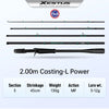 Kingdom Xestus Fishing Rod Spinning Casting 5 Sections 2m 2.1m 2.16m 2.28m MF Action FUJI Carbon Reel Seat Travel Fishing Rods