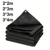 Heavy-Duty Black Waterproof Tarp