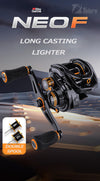 Abu Garcia Neo F7/F8 Low Profile Baitcasting Reel 7.3:1/8.1:1 Max Drag 7kg 7+1BB