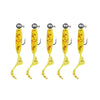 JYJ Soft Plastic Grub with Jig Hook 5pcs/bag