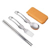 3PC Portable Tableware Set 304 Stainless