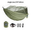 Single/Double Size Nylon Portable Camp Hammock with Mosquito Net