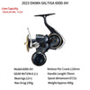 Daiwa SALTIGA (2023 Model) Spinning Reel 12+1BB 12-15Kg Max Drag 4.9:1/5.7:1/6.2:1