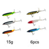 1-8Pcs Topwater Whopper Popper 13g 15g 35g
