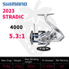 Shimano STRADIC (2023) Spinning Reel 6+1BB 5.1:1 5.8:1 6.1:1 6.3:1 3-11KG Max Power