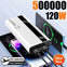 120W 500000mAh Power Bank High Capacity Super Fast Charging Power Bank