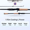 Kingdom KO-Ⅲ High Carbon Spinning/Casting Rod 2PC 6'5" - 8' M ML MH L