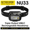 NITECORE NU33 USB-C Rechargeable LED Headlamp 700Lm